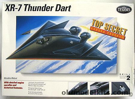 Testors 1/72 XR-7 Thunder Dart, 567 plastic model kit